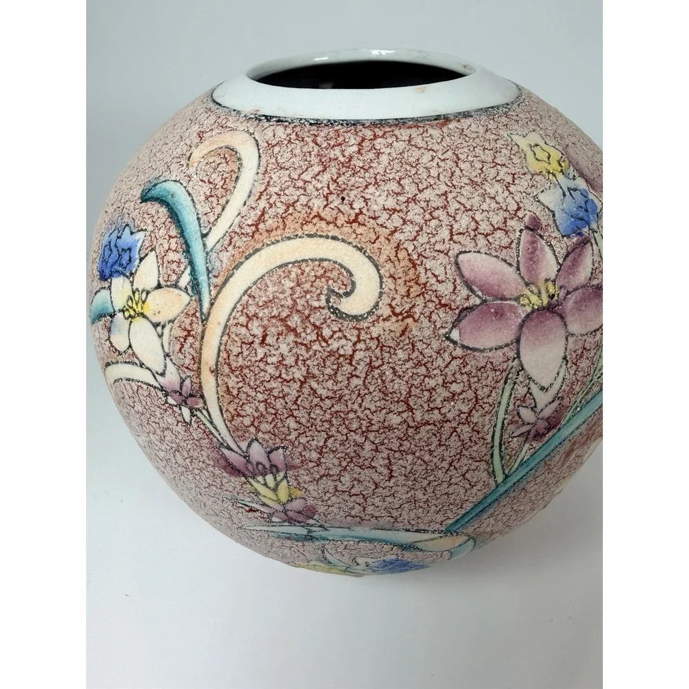 Chinese‎ stone finish family rose porcelain vase
